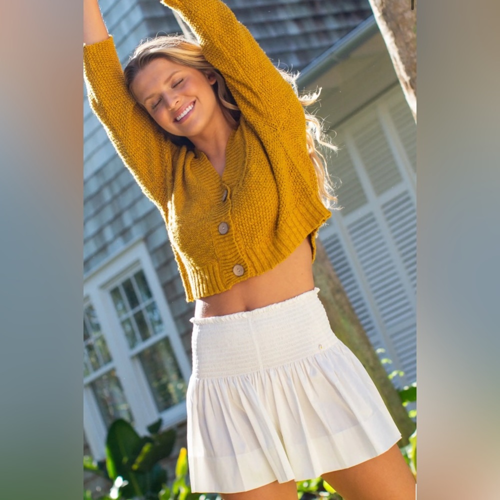 Queen of Sparkles White Iridescent Skirt/Short